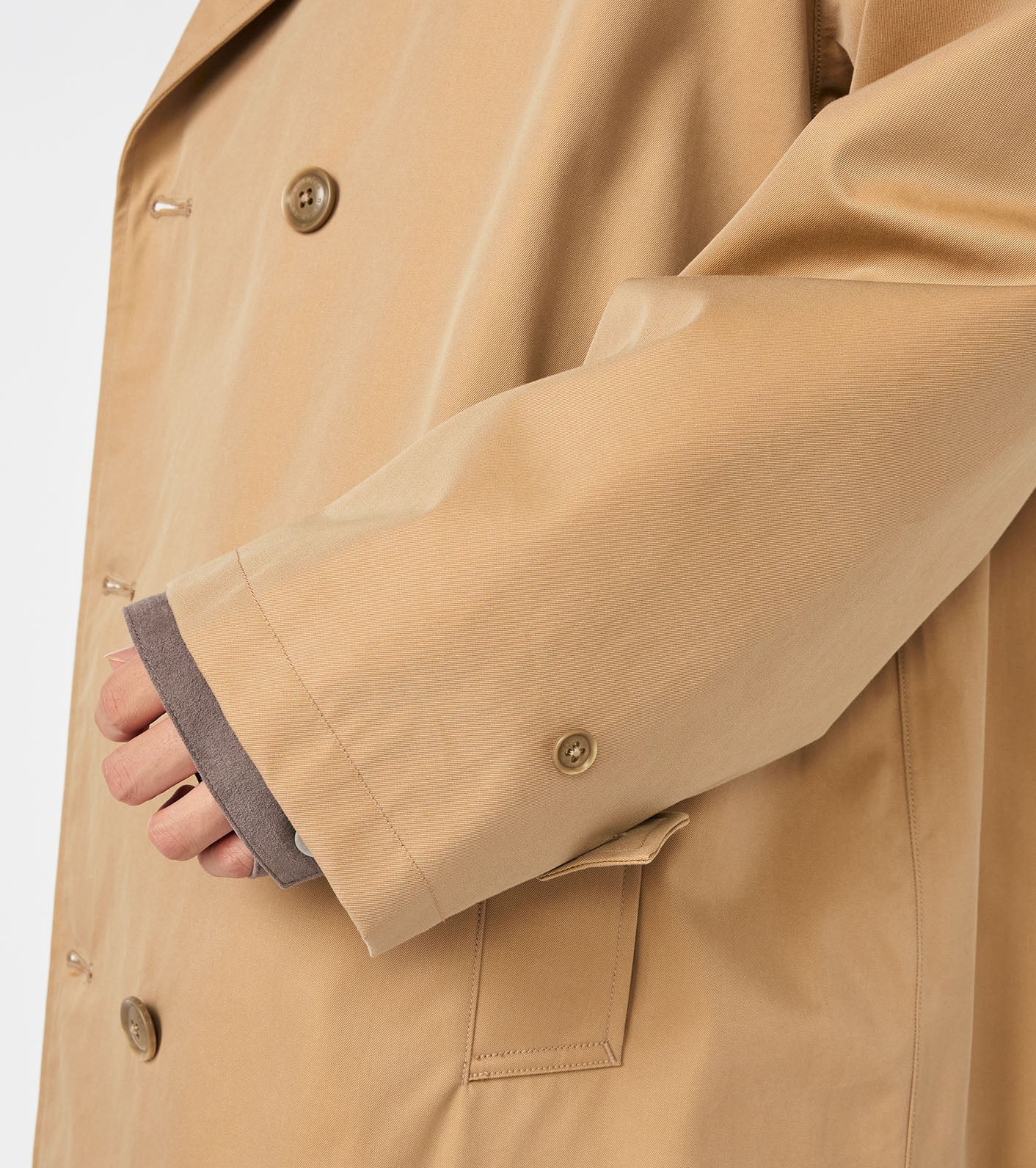 2L Cotton GORE-TEX Double Breasted Coat - Image 11