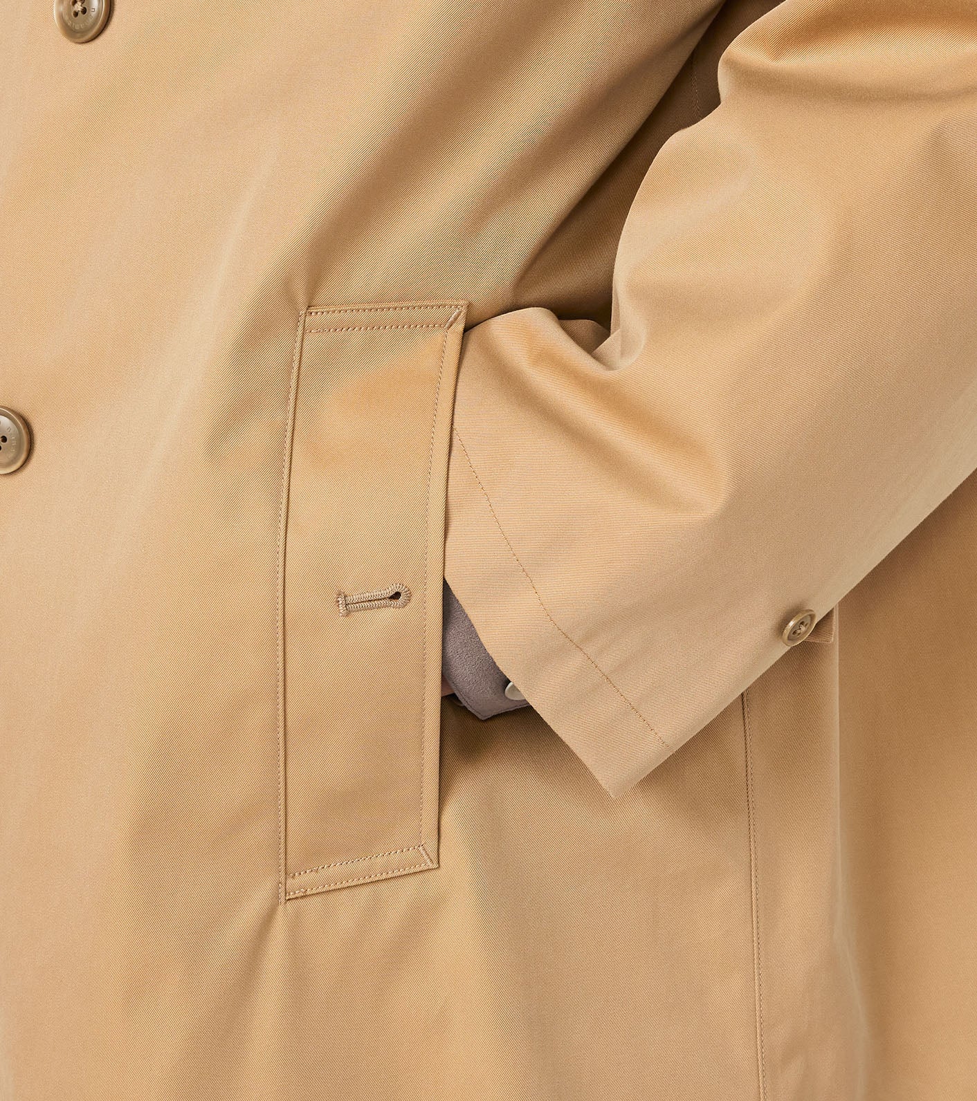 2L Cotton GORE-TEX Double Breasted Coat - Image 12