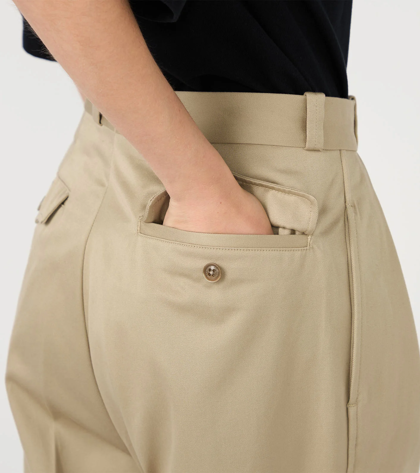 Double Pleated Chino Pants - Image 12