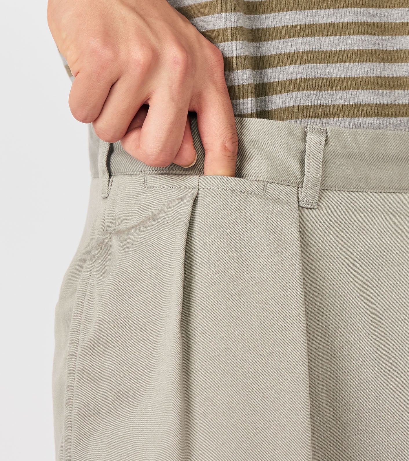 Double Pleated Chino Pants - Image 10