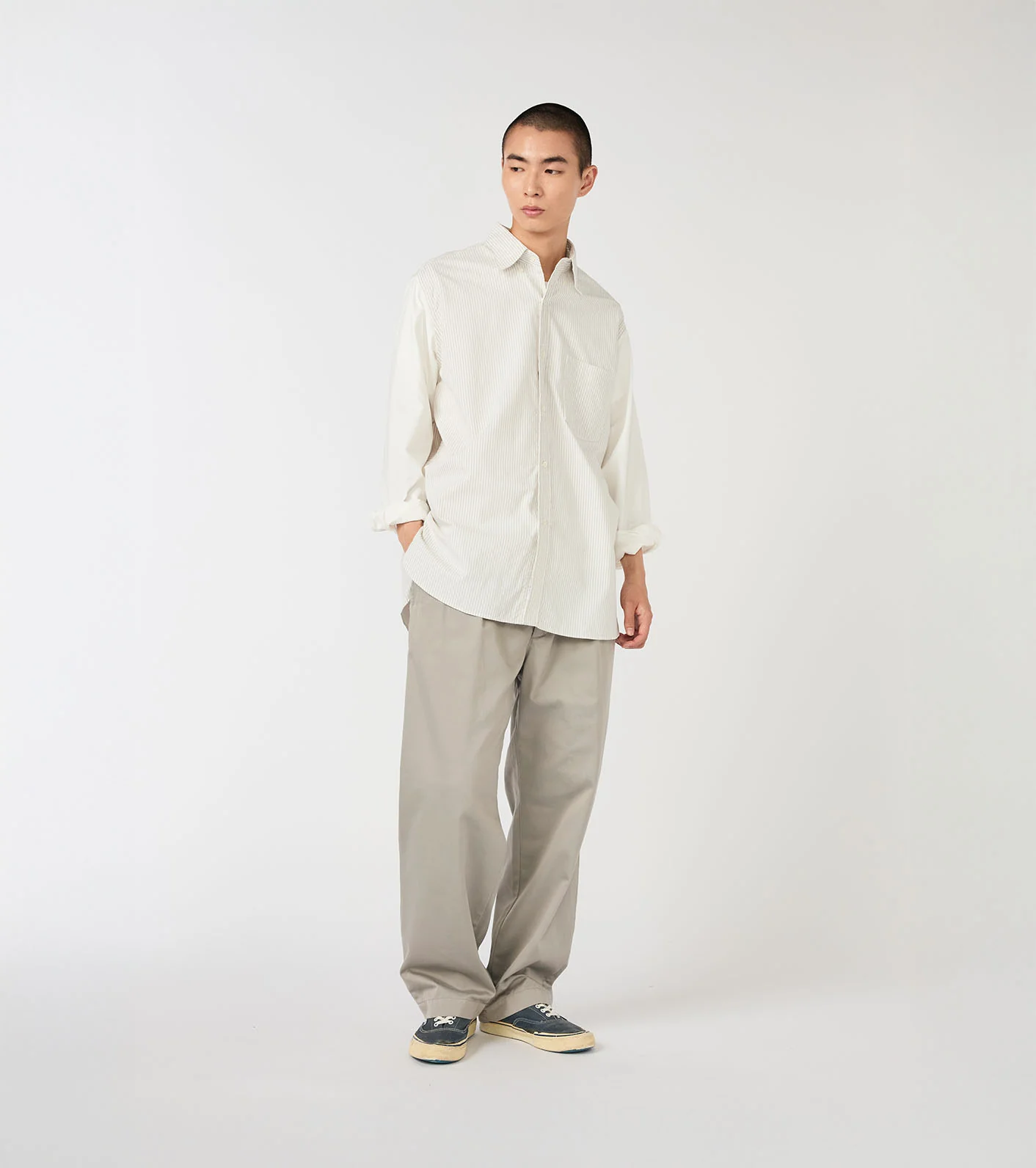 Double Pleated Chino Pants - Image 5