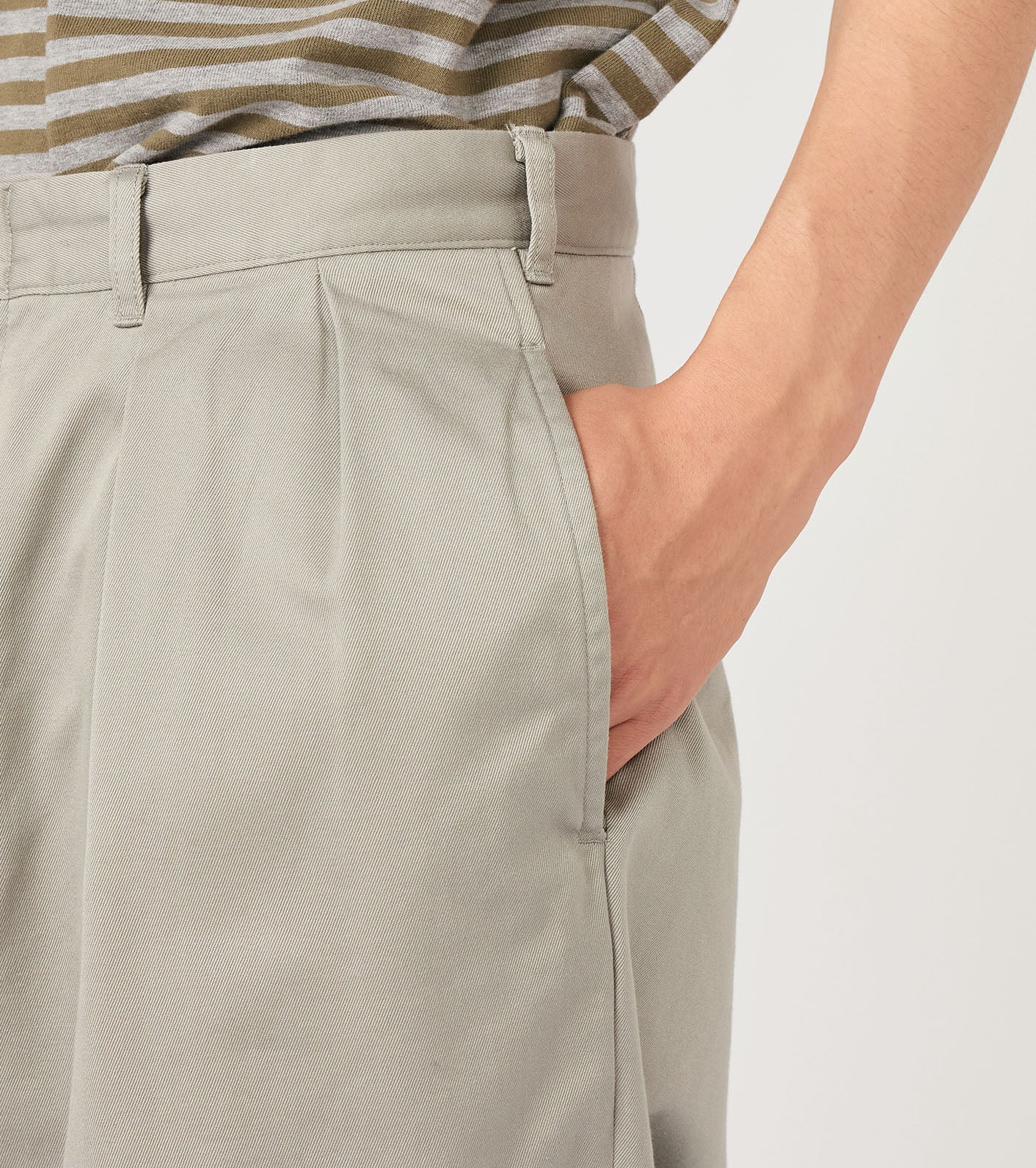 Double Pleated Chino Pants - Image 9