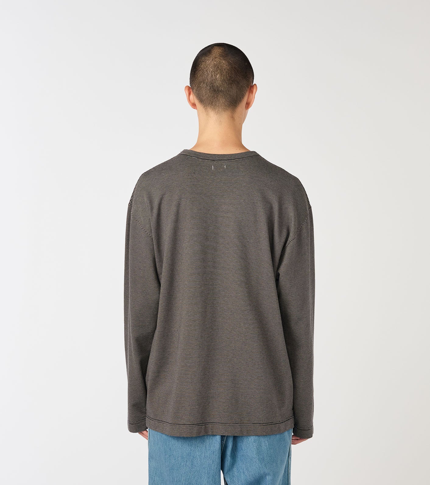 Micro Stripe Pocket L/S Tee - Image 6